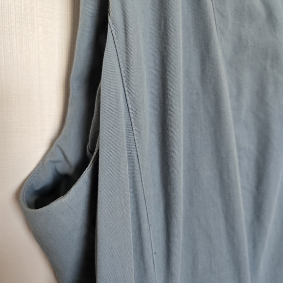 LAFAYETTE 148 NEW YORK DRESS WOMEN MIDI BLUE LAGEN MINIMALIST COASTAL SIZE XL - Picture 8 of 11